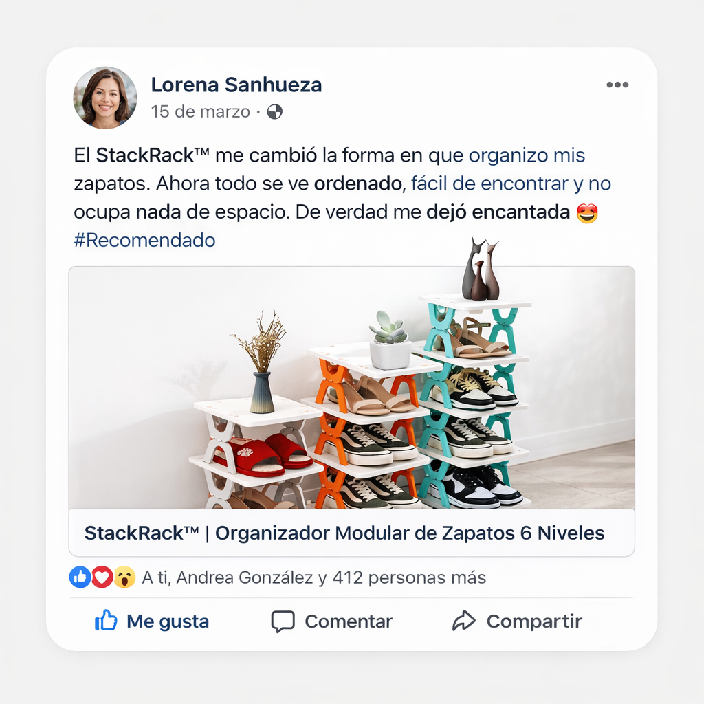 StackRack™ | Organizador Modular de Zapatos 6 Niveles