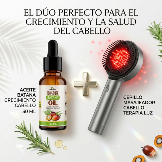 HairRevive™ 3 en 1 | Terapia Capilar LED + Masaje + Nutrición (Incluye Aceite Crecimiento Batana Gratis)