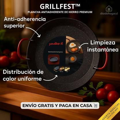 GrillFest™ Budare Premium 35cm + Envío Gratis