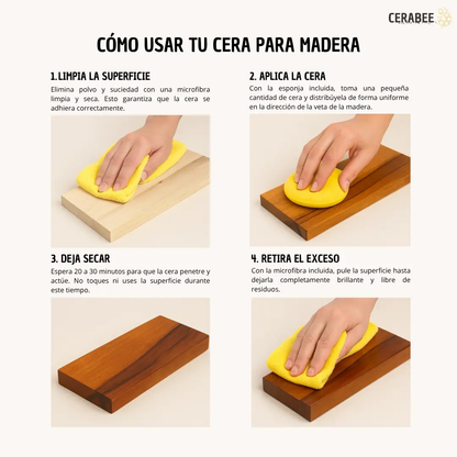 CeraBee™: Cera Restauradora de Madera Premium 100ml + Envío Gratis