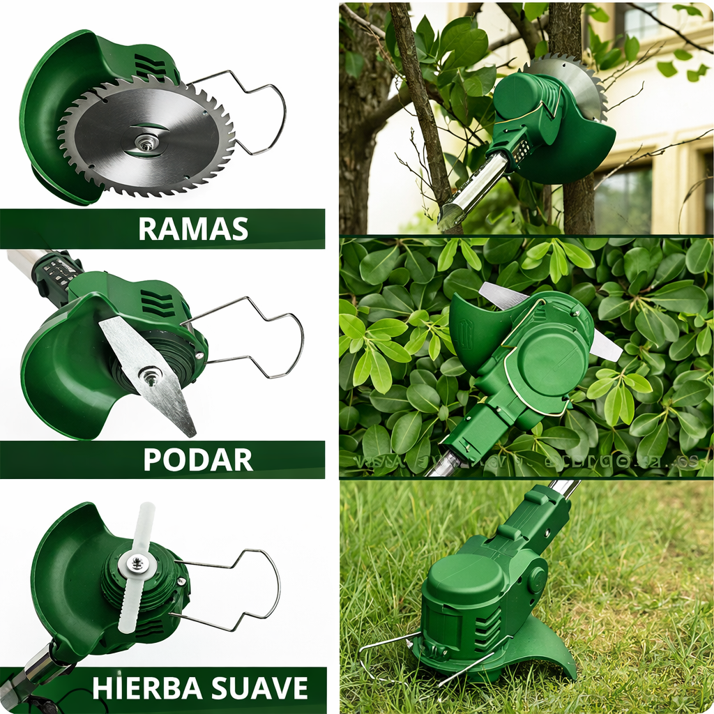 GreenPower™ 8500 Cortadora Inalámbrica Profesional + 2 Baterías y Accesorios