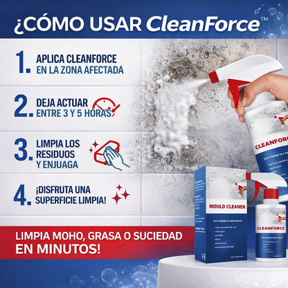 CleanForce™ 2x1 Quita Moho Profesional | Limpieza Profunda Profesional