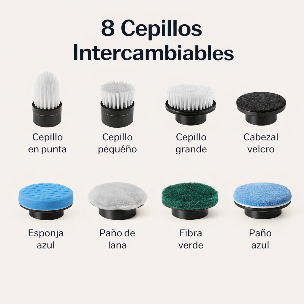 SpinClean™ 7 en 1 | Cepillo Eléctrico Multiuso