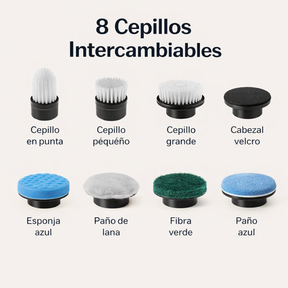 SpinClean™ 7 en 1 | Cepillo Eléctrico Multiuso