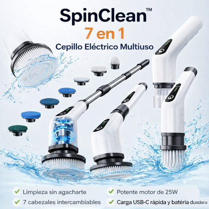 SpinClean™ 7 en 1 | Cepillo Eléctrico Multiuso