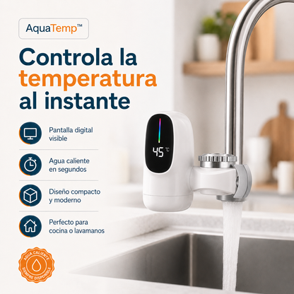 AquaTemp™ | Grifo Calentador Instantáneo con Pantalla Digital