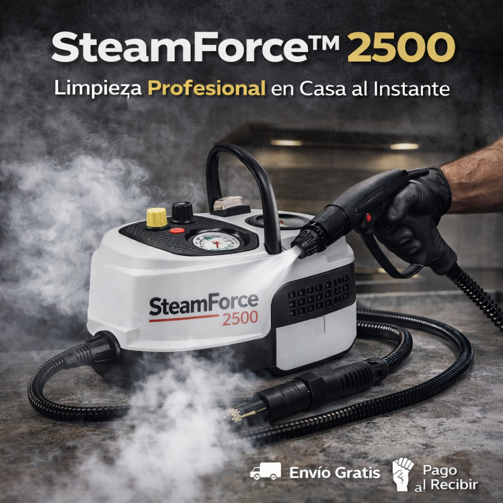 SteamForce™ 2500W | Limpiadora a Vapor de Alta Presión