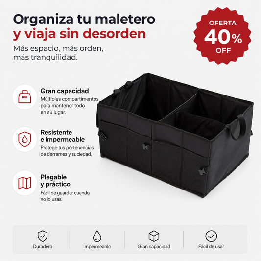 CargoMax™ | Organizador de Maletero 3 en 1