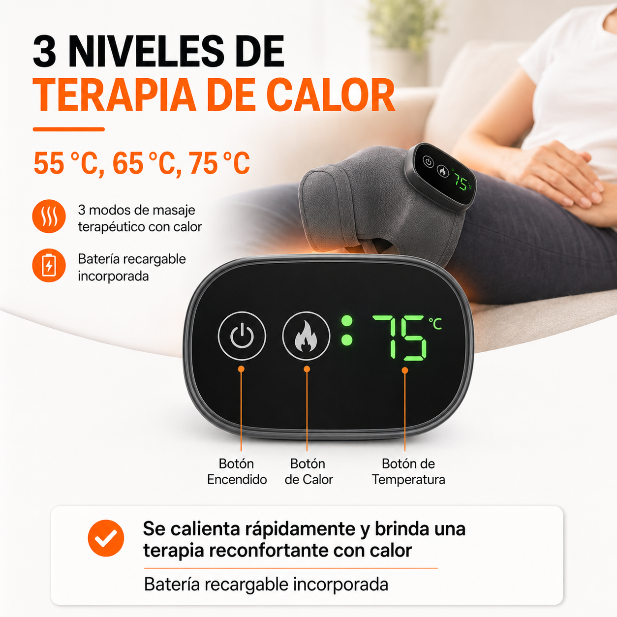 ThermiFlex™ Masajeador Termico 3 en 1 - Alivia, relaja y recupera en solo minutos