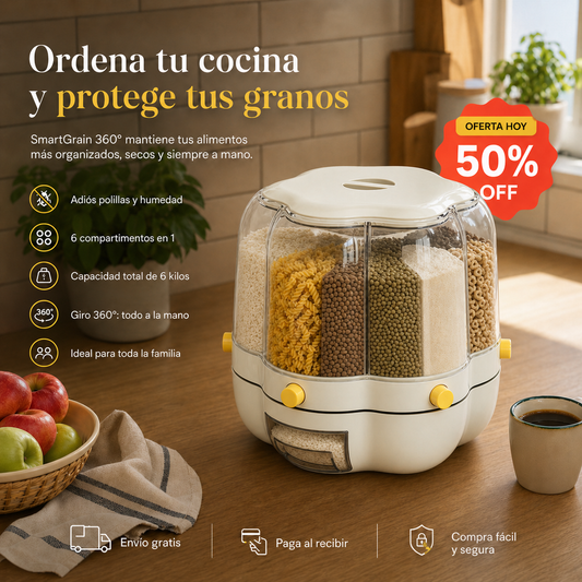 SmartGrain 360° | Dispensador de Granos Giratorio