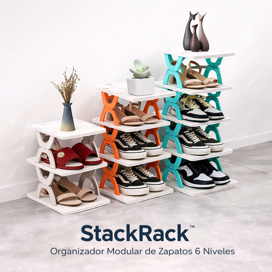 StackRack™ | Organizador Modular de Zapatos 6 Niveles