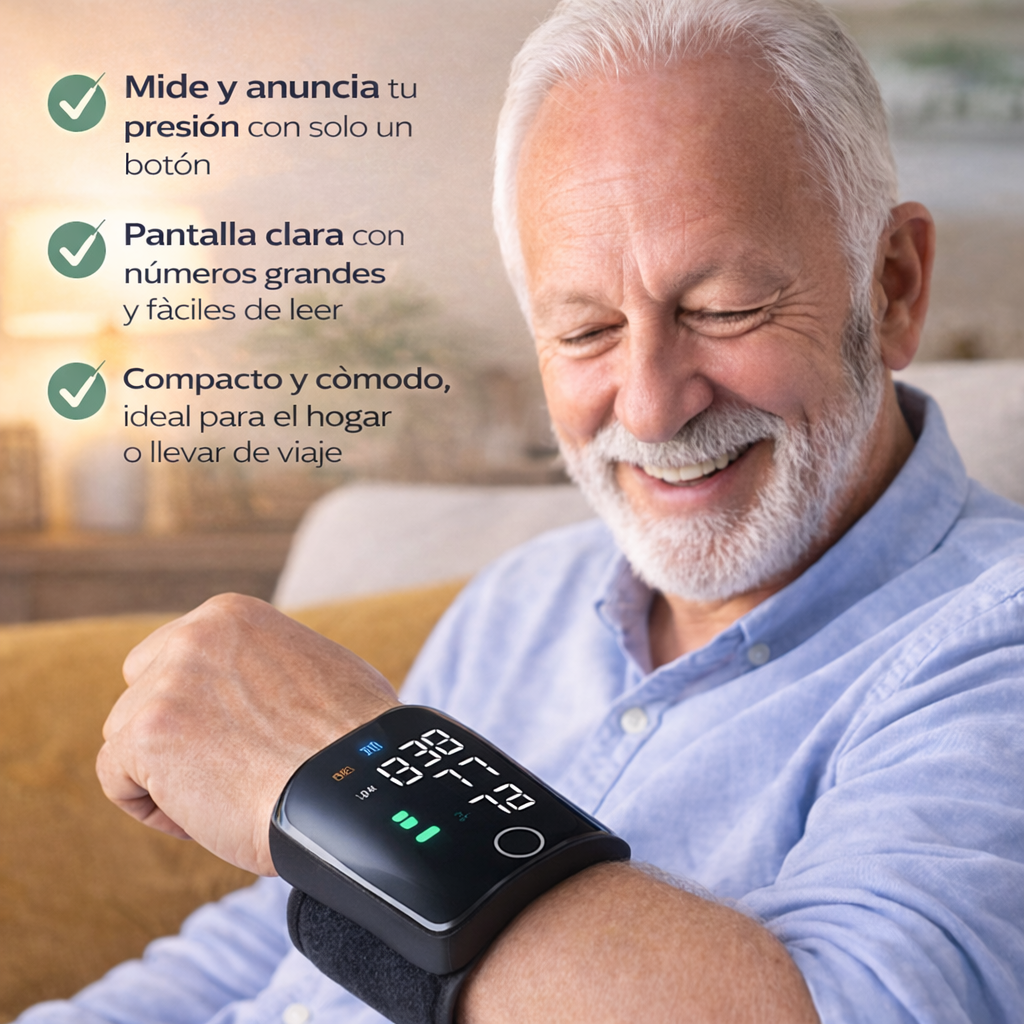 PresiónMed™ Tensiometro Digital Recargable + Estuche Gratis