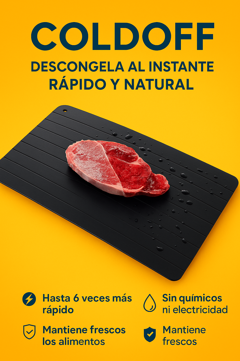 Tabla Profesional de Descongelado Rápido ColdOff™