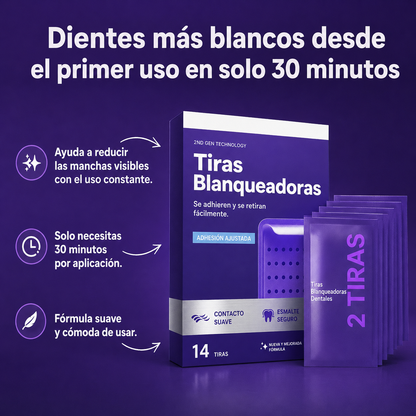 LumaWhite™ | 14 Tiras para una Sonrisa Más Blanca y Segura