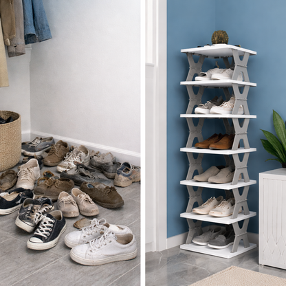 StackRack™ | Organizador Modular de Zapatos 6 Niveles