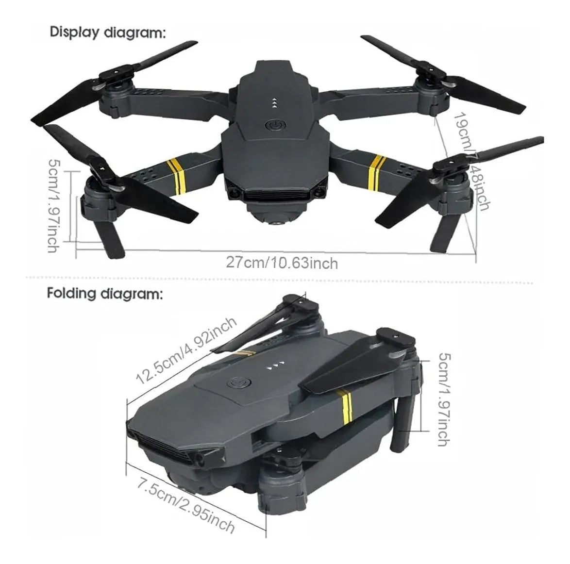 SkyZoom™ Drone Profesional Cámara Dual 4K (998Pro) + Envío Gratis