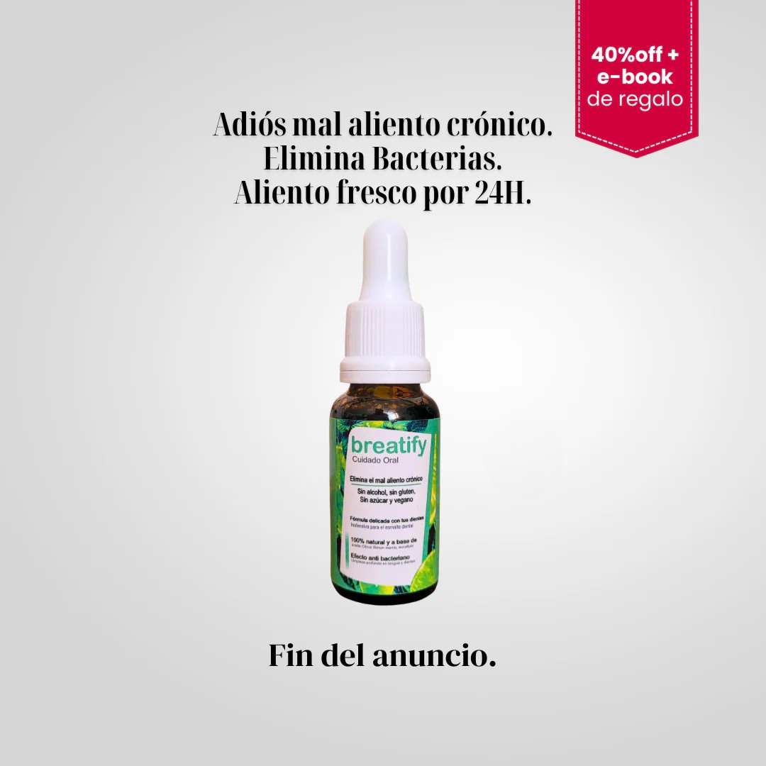 Breatify™ Gotas Para Mal Aliento 30ml + Envío Gratis