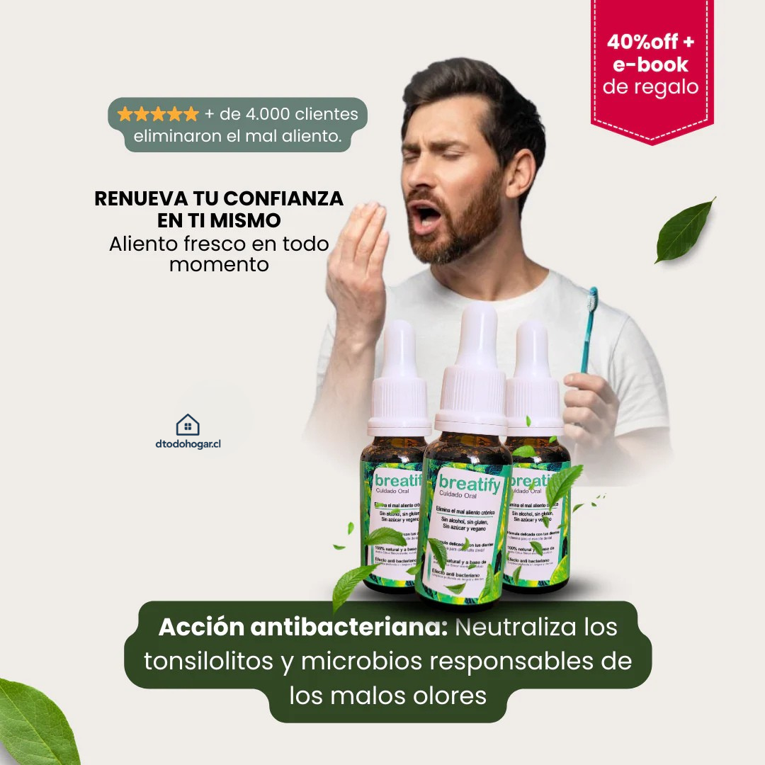 Breatify™ Gotas Para Mal Aliento 30ml + Envío Gratis