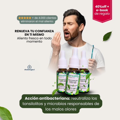 Breatify™ Gotas Para Mal Aliento 30ml + Envío Gratis