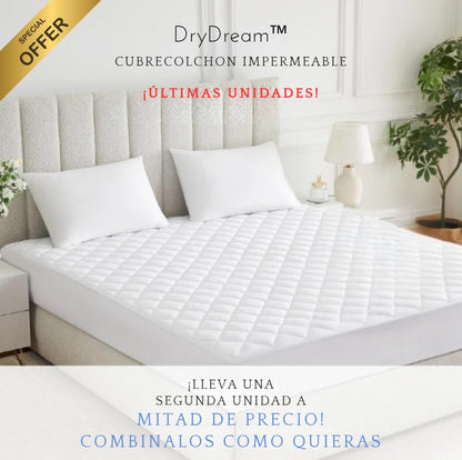 DryDream™ Cubre Colchon Impermeable (incluye 2 fundas de almohadas)