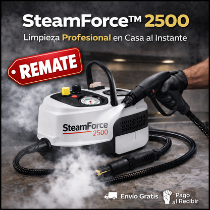 SteamForce™ 2500W | Limpiadora a Vapor de Alta Presión + Accesorios