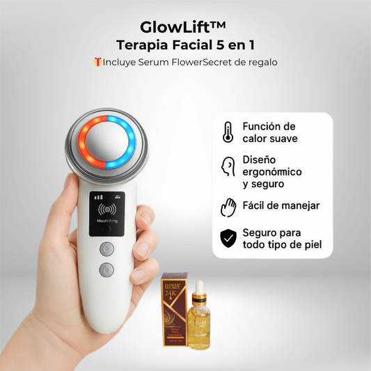 GlowLift™ | Terapia Facial 5 en 1: Luz, Calor, Lifting y Más + Serum FlowerSecret Gratis