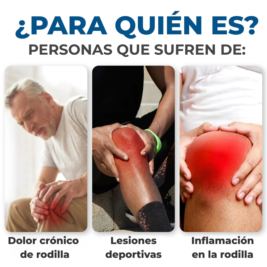 ThermiKnee™ | Rodillera Terapéutica 3 en 1: Calor, Vibración y Luz LED