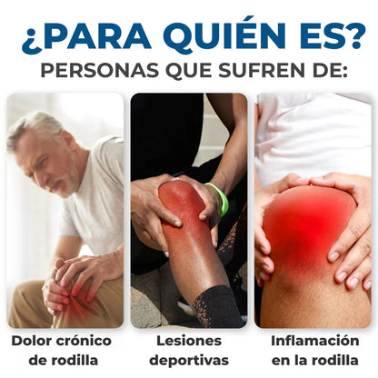 ThermiKnee™ | Rodillera Terapéutica 3 en 1: Calor, Vibración y Luz LED