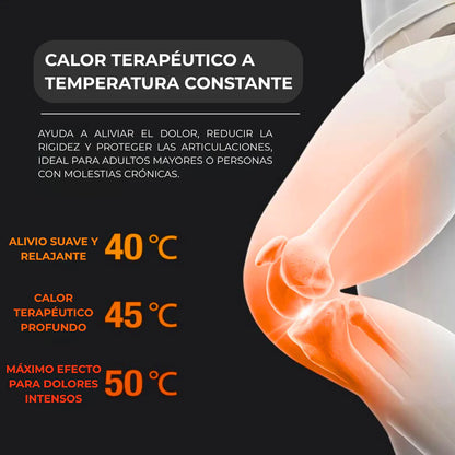 ThermiKnee™ | Rodillera Terapéutica 3 en 1: Calor, Vibración y Luz LED