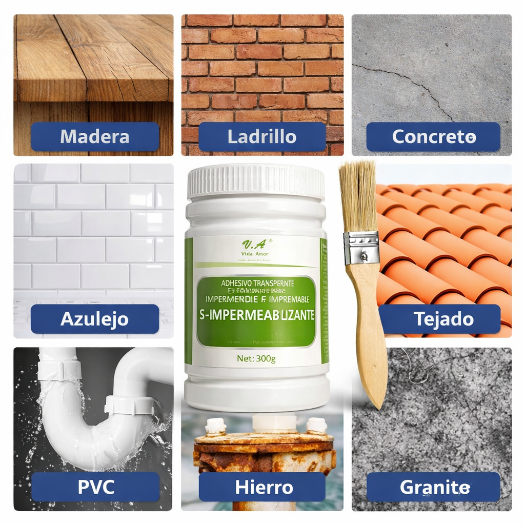 2x1 HydroFix Pro™ | Sellador Impermeable Anti Goteras (2Kg + 2 Brochas)