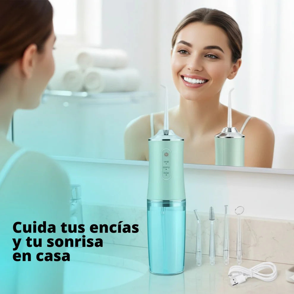 OralJet™ | Irrigador de Limpieza Dental Avanzada con 4 Cabezales