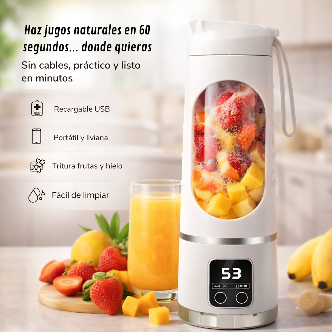 GoMix™ | Licuadora USB Portátil para Jugos y Smoothies