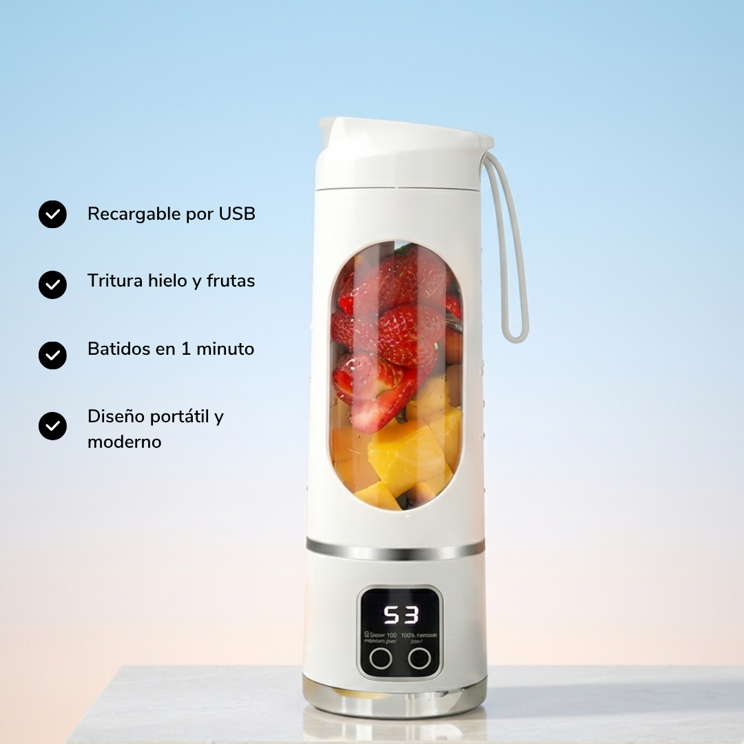 GoMix™ | Licuadora USB Portátil para Jugos y Smoothies