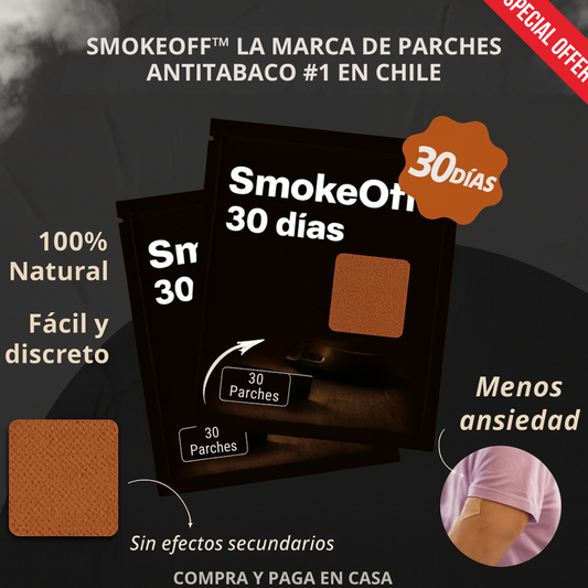 SmokeOff™ – 30 parches para dejar de fumar sin ansiedad + Envío Gratis