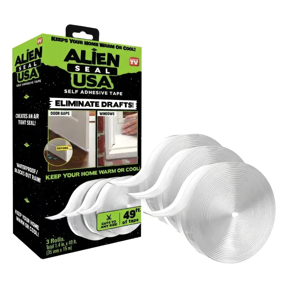 ALIENSEAL™ | Cinta Selladora de Puertas y Ventanas (3 Rollos)