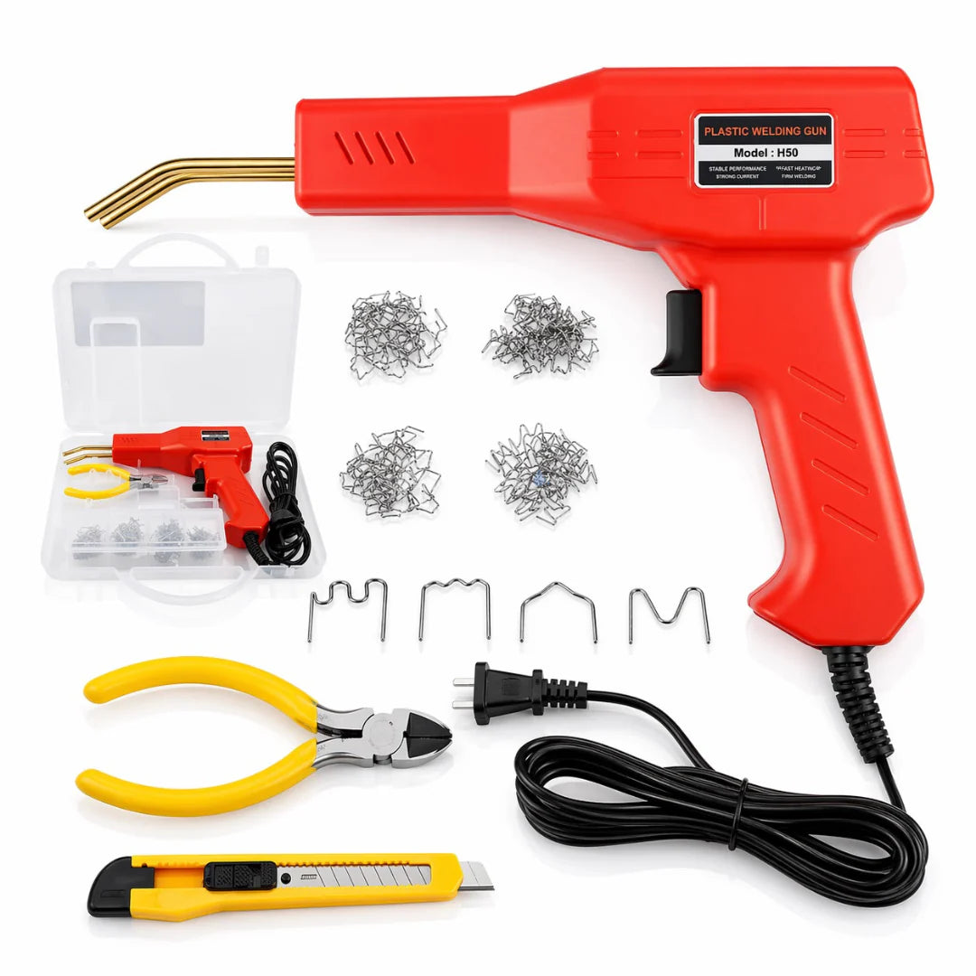 WeldMaster Pro™ | Soldadora de Plástico Automática + 200 Grapas