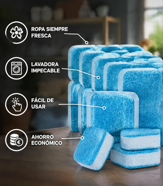 Pack 60 pastillas limpia lavadora - Deja Tu Lavadora como Nueva